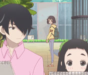 kakushi and hime drawing at the zoo
